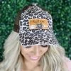 The Lace Cactus Leopard Leather Wild One Patch Hat