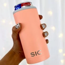 SIC Slim Can Cooler Matte Coral