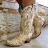 Corral Nopal Cactus Embroidery And Stud Boots