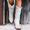 Bridal Corral Turquoise + Embroidered With Studs Boots