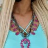 The Lace Cactus Nashville Edition Posh Pink Squash Blossom Necklace