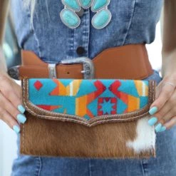 The Whole Herd Day Dreamin Turquoise Navajo Wallet