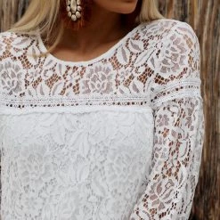 Promesa The Promise White Swan Lace Dress