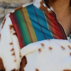 The Lace Cactus 44 - Serape + Cow Sherpa Apparel