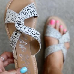 Naughty Monkey Dotted Twist Sandals