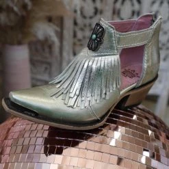 Junk Gypsy Bridal Kiss Me At Midnight Fringe Booties