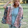 Kori America Challi Floral Front Tie Kimono