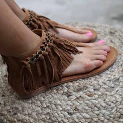 Not Rated NR Keep The Peace Tan Sandals