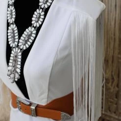 Symphony Willow Ivory V-Neck Fringe Dress Best Sellers