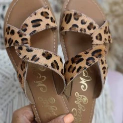 Leopard Everything Naughty Monkey Twist Leopard Sandals