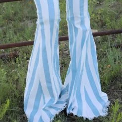 Saints + Hearts Apparel Cinderella Striped Bell Bottoms