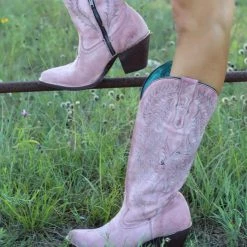 Corral Rose Embroidery Tall Top Boots