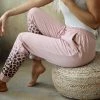 LLove Mauve + Leopard French Terry Joggers