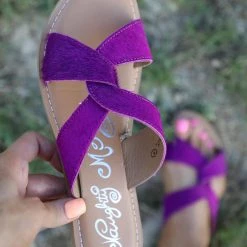 Naughty Monkey Purple Twist Sandals