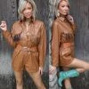Strut + Bolt Cessie Camel Romper Apparel