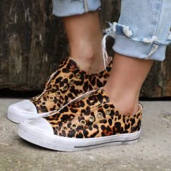 Naughty Monkey Unbridled Leopard Tennis Shoes