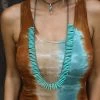The Lace Cactus Western Vibes The Shelly 4mm Turquoise Slabs Necklace