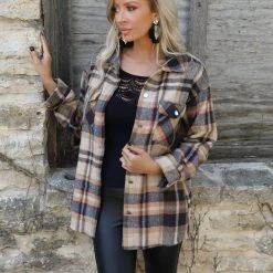 The Lace Cactus Autumn Spice Shacket Apparel