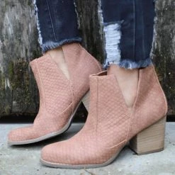 The Lace Cactus Not Rated Light Rust Ankle Booties Footwear