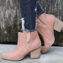 The Lace Cactus Not Rated Light Rust Ankle Booties Footwear