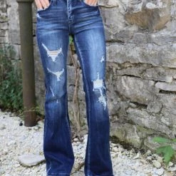 Petra Best Sellers The Lost Cause Flare Jeans In Medium Wash