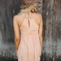 Blue B Apparel Caramel Cream Lace Flowy Tank Top