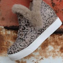 The Lace Cactus Very G Leopard Shantell Wedge Sneaker