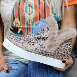 The Lace Cactus Very G Leopard Shantell Wedge Sneaker