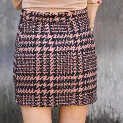 HYFVE Caramel + Black Woven Skirt Apparel