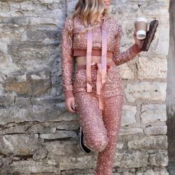 Fashion Wildcat The Beyonce Sequin Hoodie & Pants Set Apparel