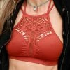 The Lace Cactus Remi Rust Laser Cutout Bralette Apparel