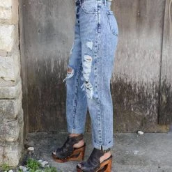 Insane Gene Laredo Light Wash Slim Boyfriend Jeans Apparel