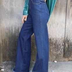 GJG Denim Dally Dark Blue + Wide Leg Jeans Apparel