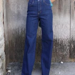 GJG Denim Dally Dark Blue + Wide Leg Jeans Apparel