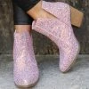 The Lace Cactus Best Sellers Not Rated Fiera Multi Pink Booties