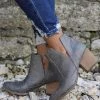 Footwear Not Rated Shea Armadilla Gray Booties