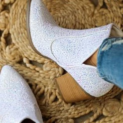 The Lace Cactus Not Rated White Glitter Booties Best Sellers