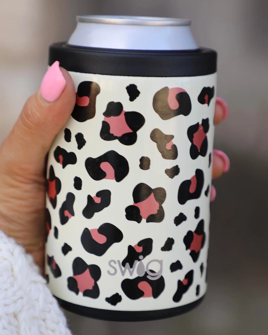 The Lace Cactus Luxy Leopard Can Or Bottle Cooler (12oz) Leopard Everything
