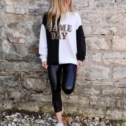 Blue Buttercup Half + Half "Game Day" Sweatshirt