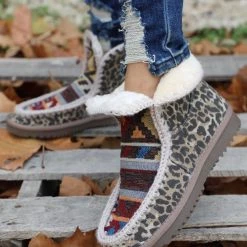 Very G The Marvi Leopard + Aztec Moccasin Bootie Leopard Everything