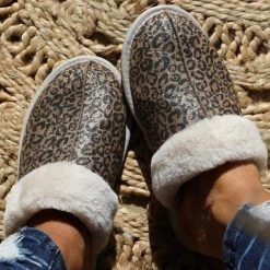 Very G Leopard Sparkle Slippers