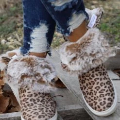 Very G Leopard Fur Lined Boots Leopard Everything