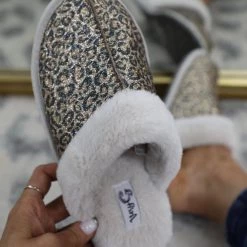Very G Leopard Sparkle Slippers