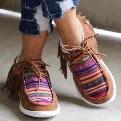 Very G Gypsy Jazz Serape Moccasin Western Vibes