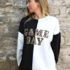 Blue Buttercup Half + Half "Game Day" Sweatshirt