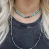 The Lace Cactus Whispering Turquoise + Navajo Pearl Necklace