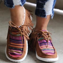 Very G Gypsy Jazz Serape Moccasin Western Vibes