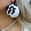 Jewelry,Earrings Ivory Leopard PomPom Earrings Leopard Everything
