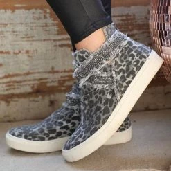 Leopard Everything Very G Gray + Leopard Bling Sneakers