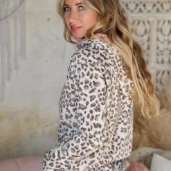 7th Ray Apparel Leopard And Pink Double Hood Hoodie